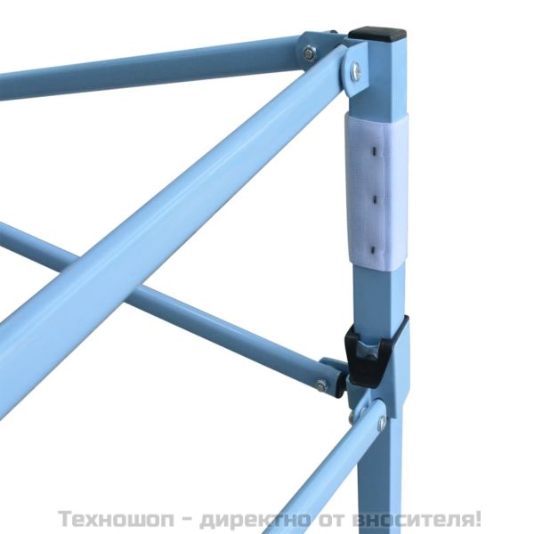 Професионална сгъваема парти шатра, 3x6 м, стомана, бяла