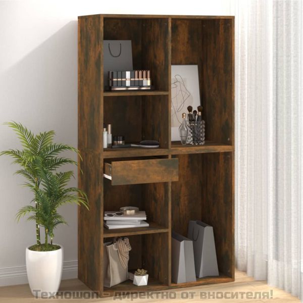 Козметичен шкаф, Опушен дъб, 80x40x75 см, инженерно дърво