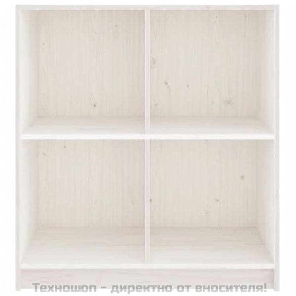 Сайдборд, бял, 70x33x76 см, бор масив