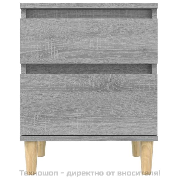 Нощно шкафче, сив сонома, 40x35x50 см