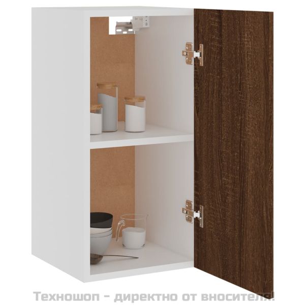 Висящ шкаф "Lyon" кафяв дъб 29,5x31x60 см, инженерно дърво