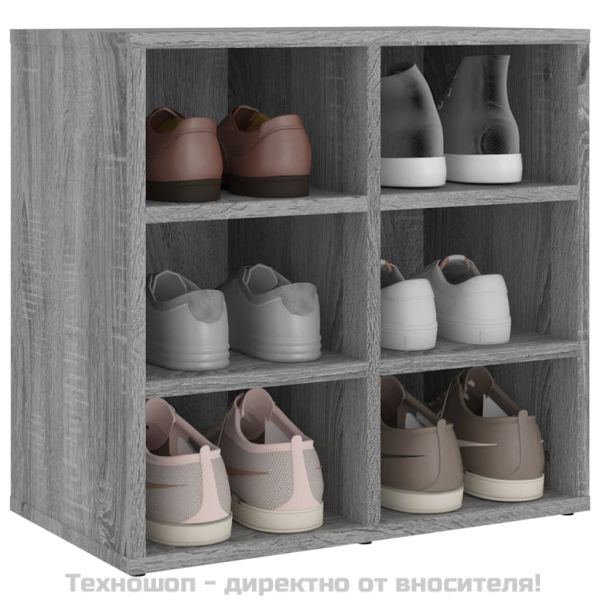 Шкаф за обувки, сив сонома, 52,5x30x50 см