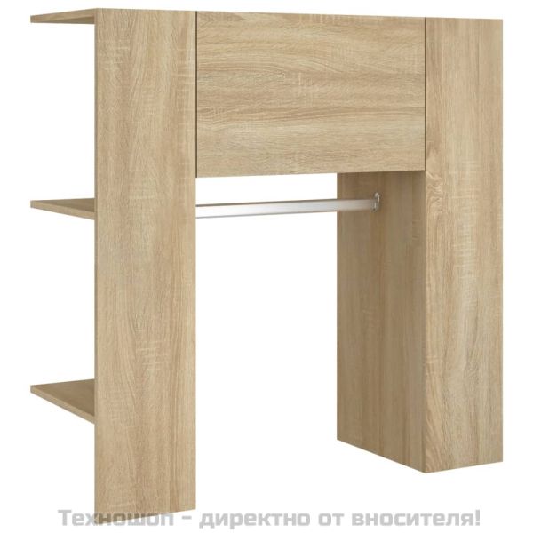Шкаф за антре, дъб сонома, 97,5x37x99 см, инженерно дърво