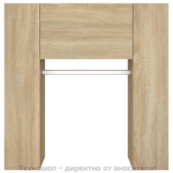 Шкаф за антре, дъб сонома, 97,5x37x99 см, инженерно дърво