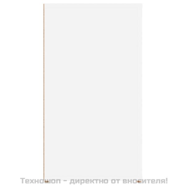 Сайдборд, бял, 100x33x59,5 см, инженерно дърво