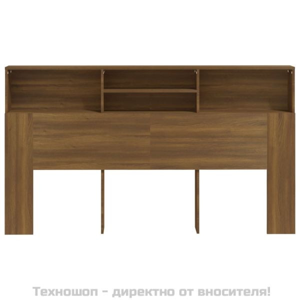 Табла за легло тип шкаф, кафяв дъб, 180x19x103,5 см