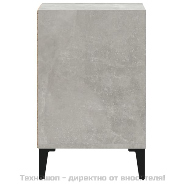 ТВ шкаф, бетонно сиво, 100x35x55 см, инженерно дърво