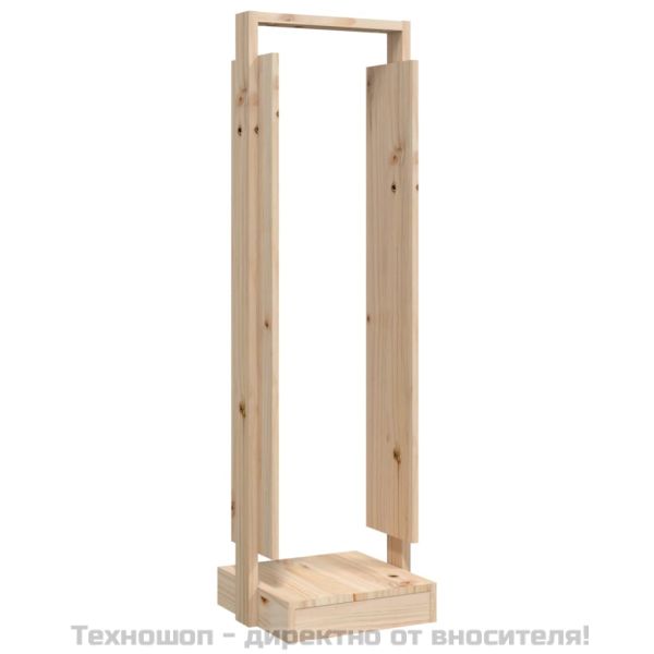 Поставка за дърва за огрев 33,5x30x110 см бор масив