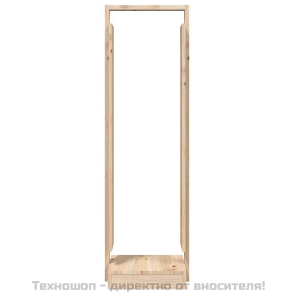 Поставка за дърва за огрев 33,5x30x110 см бор масив
