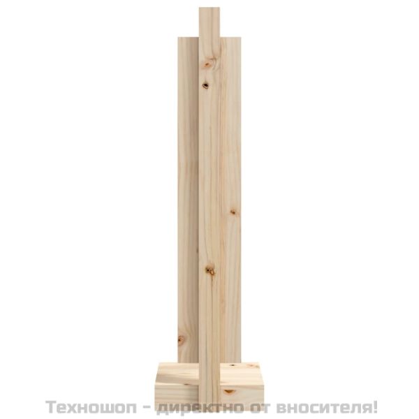 Поставка за дърва за огрев 33,5x30x110 см бор масив