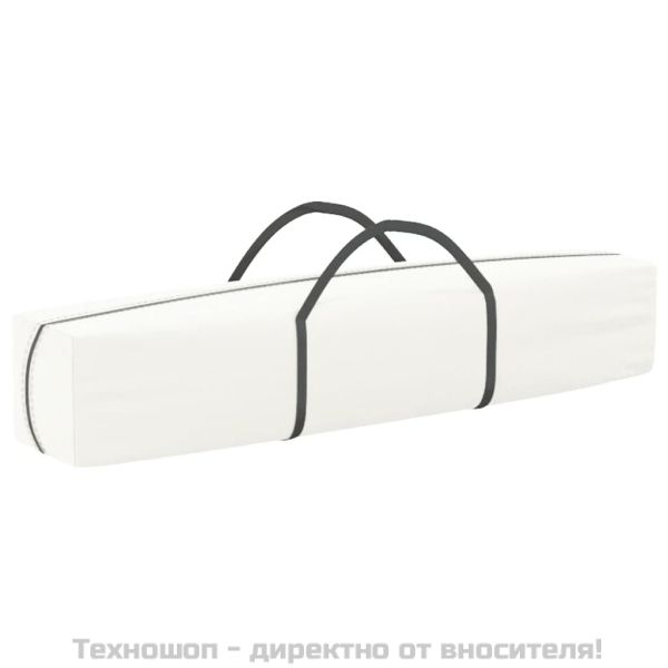 Сгъваема парти палатка със странични стени, бяла, 2x2 м