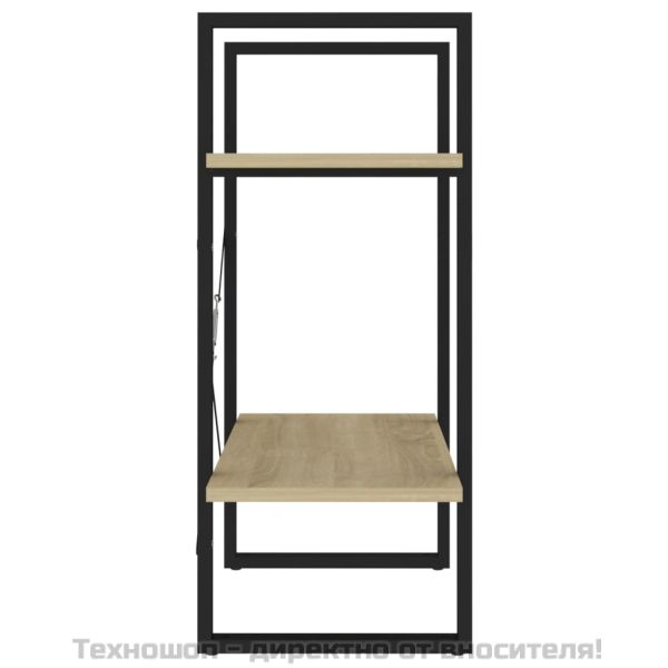 2-етажна библиотека, дъб сонома, 60x30x70 см, инженерно дърво