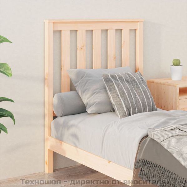 Горна табла за легло, 81x6x101 см, бор масив