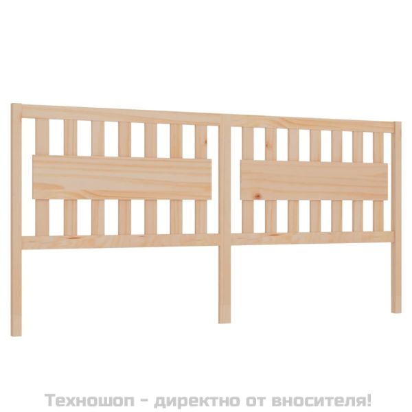 Горна табла за легло, 205,5x4x100 см, бор масив