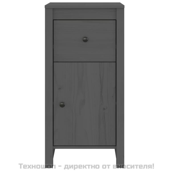 Сайдборди, 2 бр, черни, 40x35x80 см, бор масив