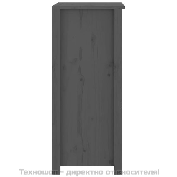 Сайдборди, 2 бр, черни, 40x35x80 см, бор масив