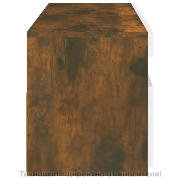 ТВ шкафове, 2 бр, с LED осветление, опушен дъб, 60x35x40 см