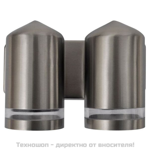 LED стенна лампа, неръждаема стомана, с конусна глава