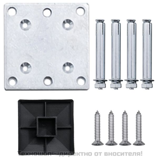 Ограден панел, WPC, 95x(105-180) см, кафяв