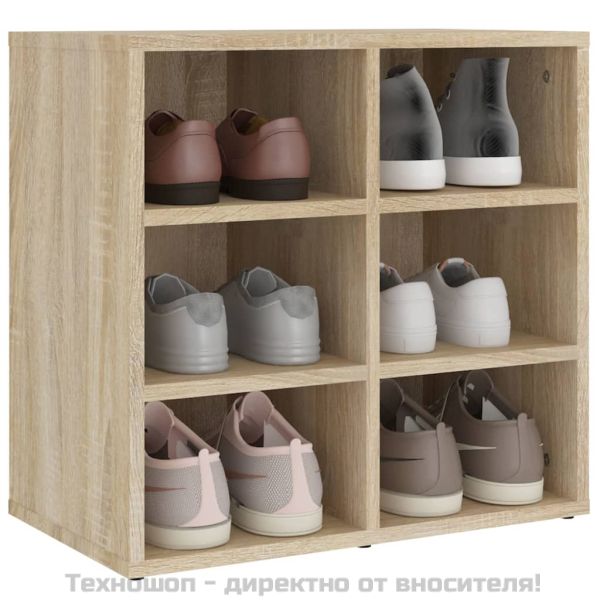 Шкаф за обувки, дъб сонома, 52,5x30x50 см
