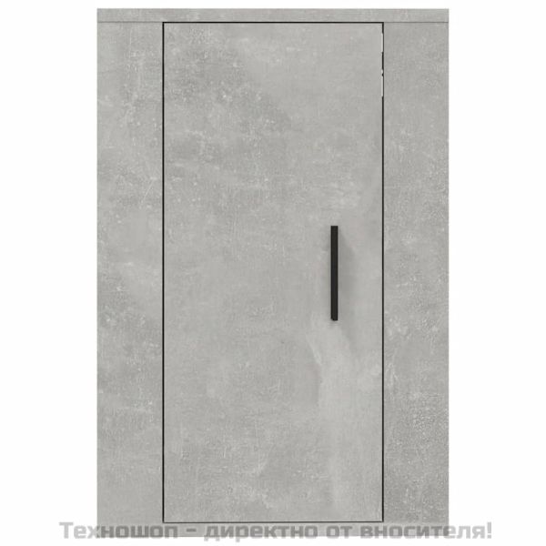 ТВ шкафове със стенен монтаж, 2 бр, бетонно сиви, 40x34,5x60 см