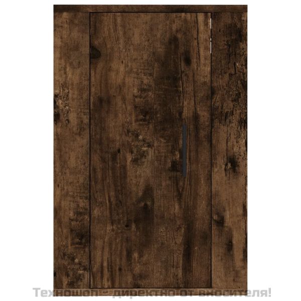 ТВ шкафове със стенен монтаж, 2 бр, опушен дъб, 40x34,5x60 см