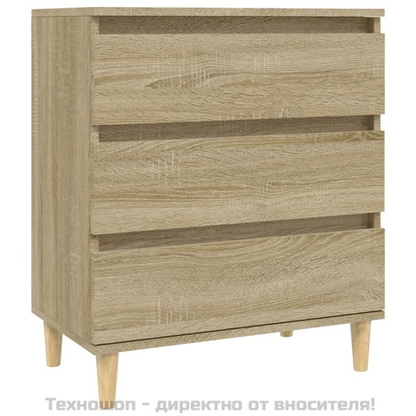 Сайдборд, дъб сонома, 60x35x70 см, инженерно дърво