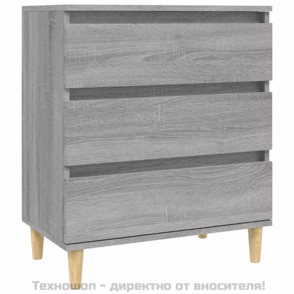 Сайдборд, сив сонома, 60x35x70 см, инженерно дърво