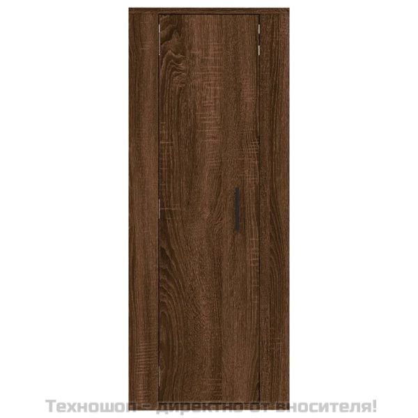 ТВ шкаф за стенен монтаж, кафяв дъб, 40x34,5x100 см