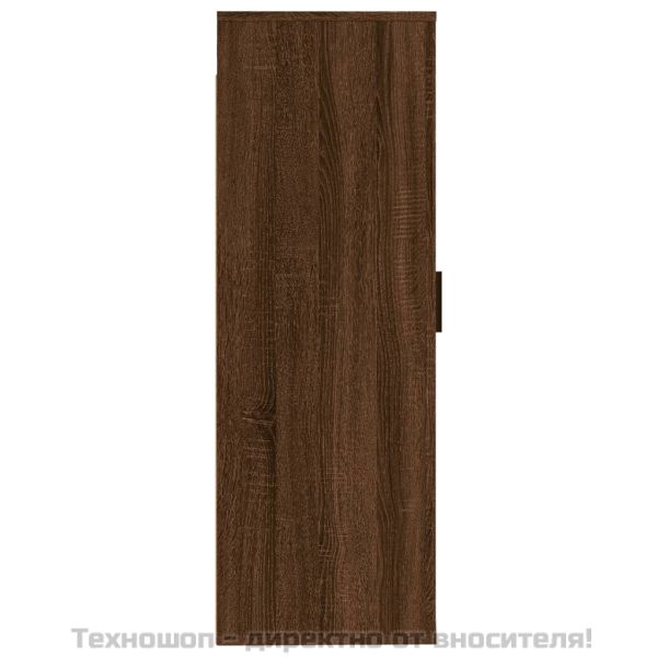 ТВ шкаф за стенен монтаж, кафяв дъб, 40x34,5x100 см