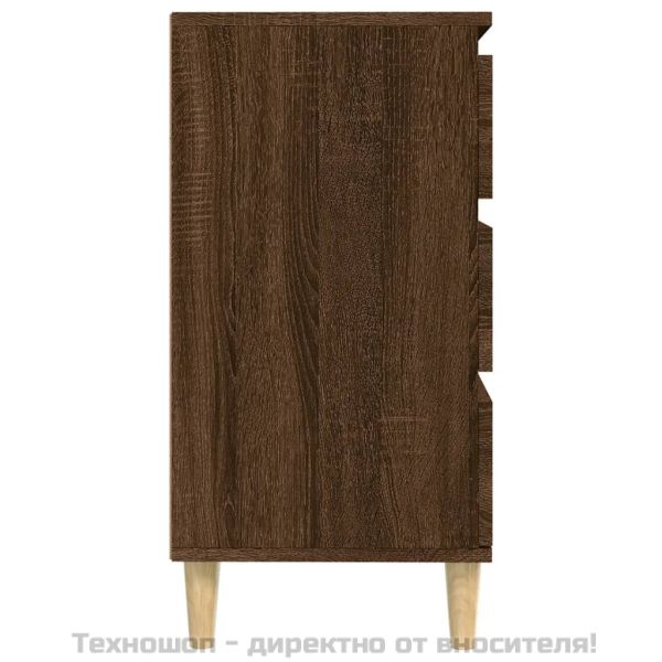 Сайдборд, Кафяв дъб, 60x35x70 см, инженерно дърво