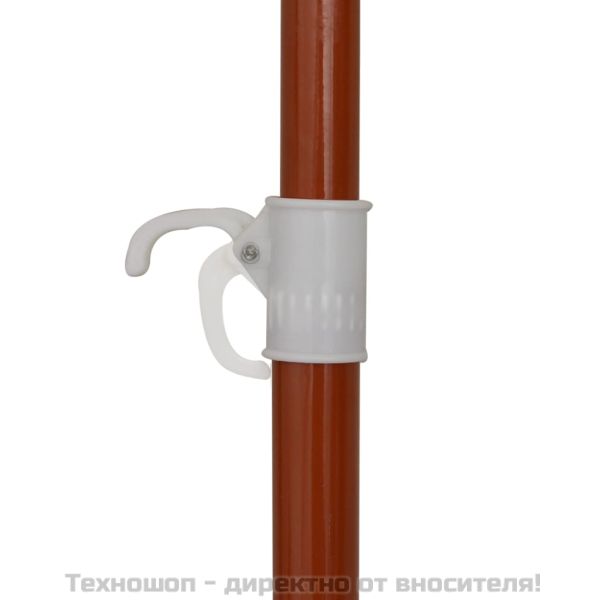 Градински чадър със стоманен прът, 240 см, антрацит