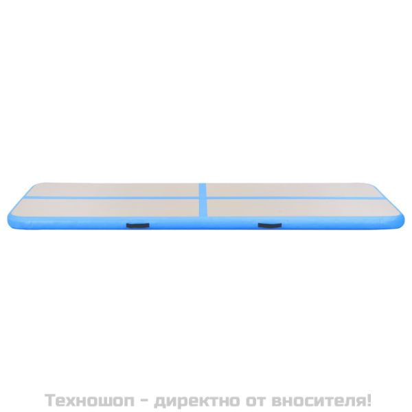 Надуваем дюшек за гимнастика с помпа, 400x100x10 см, PVC, син