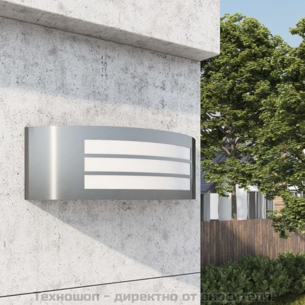 Стенен аплик за открито, неръждаема стомана