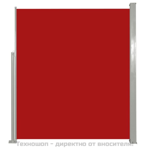 Странична тента за вътрешен двор/тераса, 160x300 см, черна