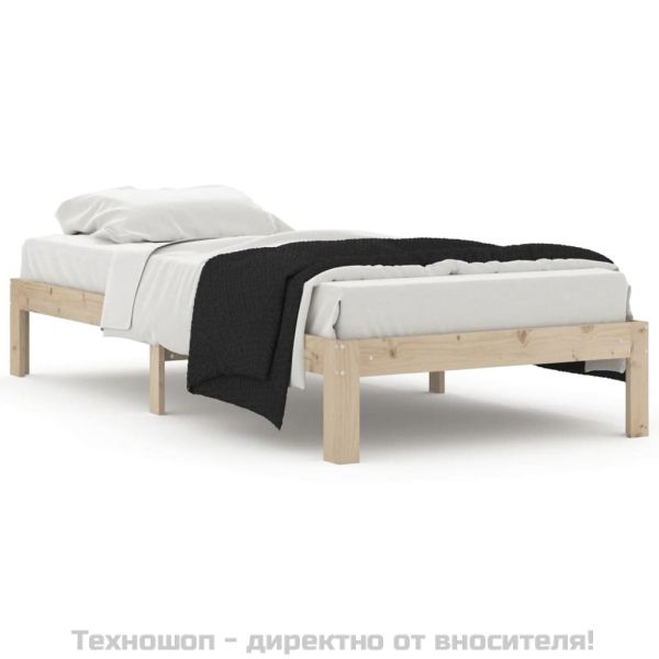 Рамка за легло, бор масив, 90х200 см