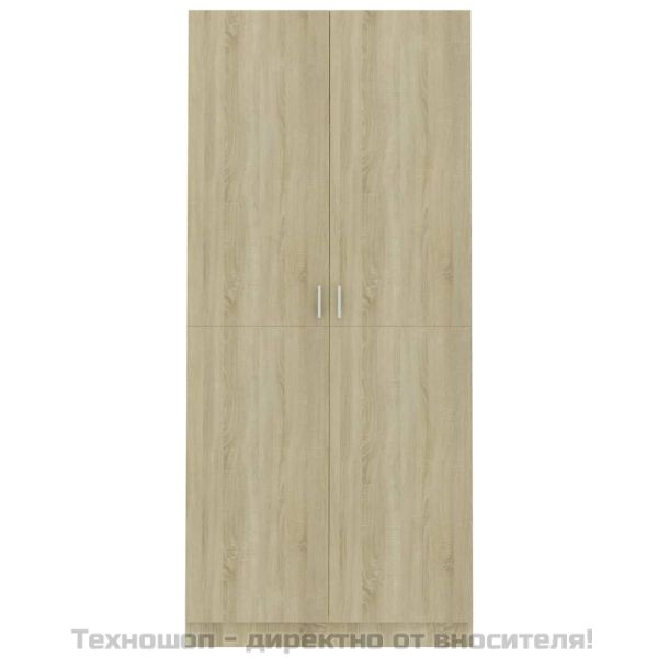Гардероб, дъб сонома, 90x52x200 см, инженерно дърво