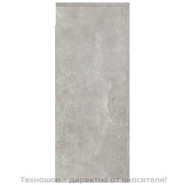 Стенен шкаф, бетонно сив, 80x33x80 см, инженерно дърво