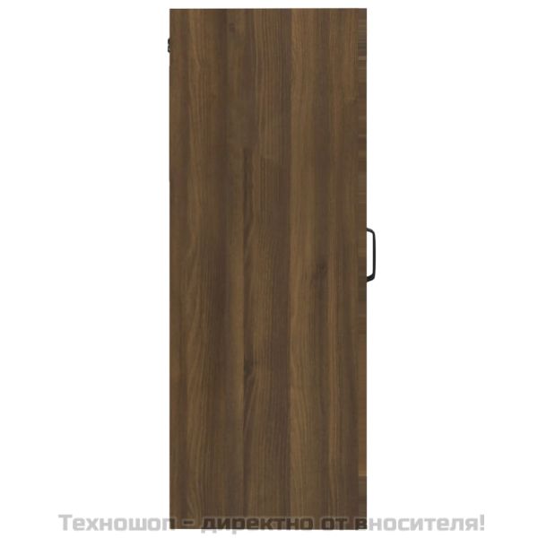 Окачен стенен шкаф, кафяв дъб, 69,5x34x90 см