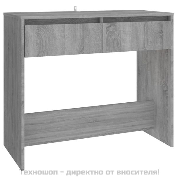 Конзолна маса, сив сонома, 89x41x76,5 см, инженерно дърво