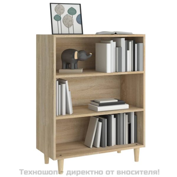 Сайдборд, дъб сонома, 69,5x32,5x90 см, инженерно дърво