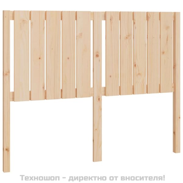 Горна табла за легло, 125,5x4x100 см, бор масив