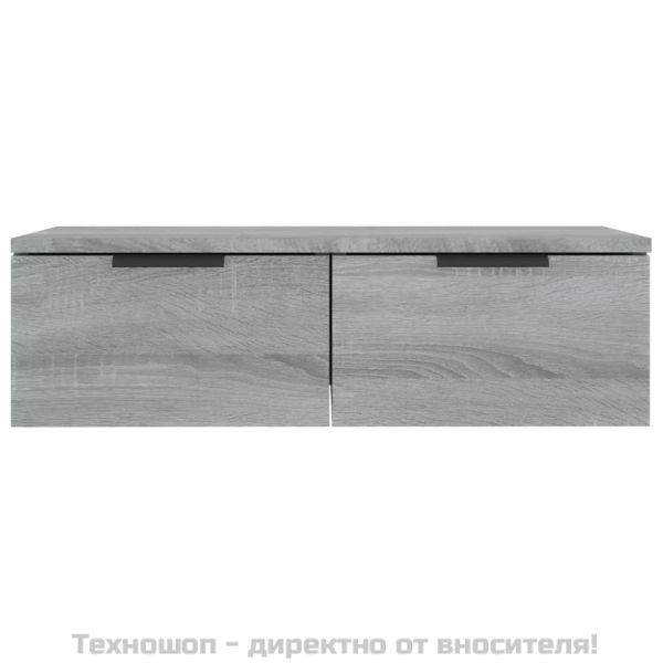 Стенен шкаф, сив сонома, 68x30x20 см, инженерно дърво