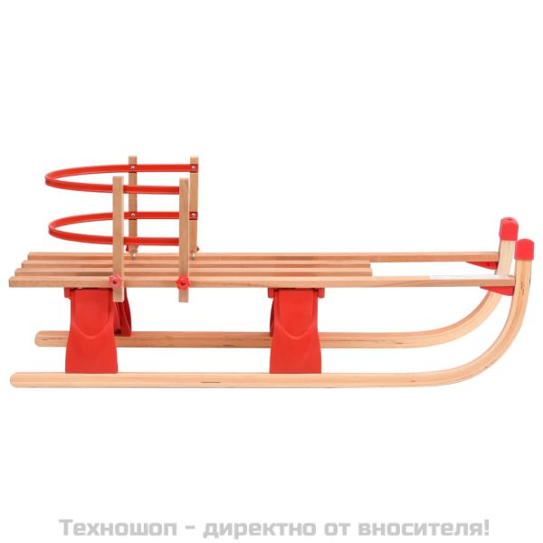 Сгъваема шейна с облегалка, 119 см, дърво