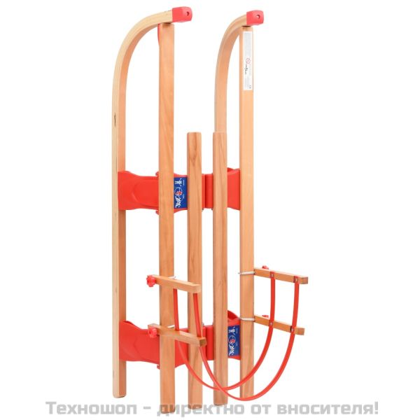 Сгъваема шейна с облегалка, 119 см, дърво