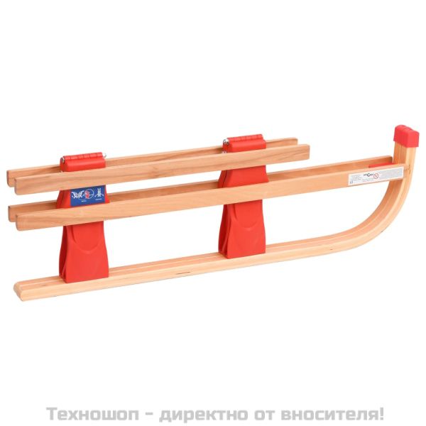 Сгъваема шейна с облегалка, 119 см, дърво