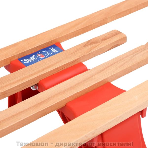 Сгъваема шейна с облегалка, 119 см, дърво