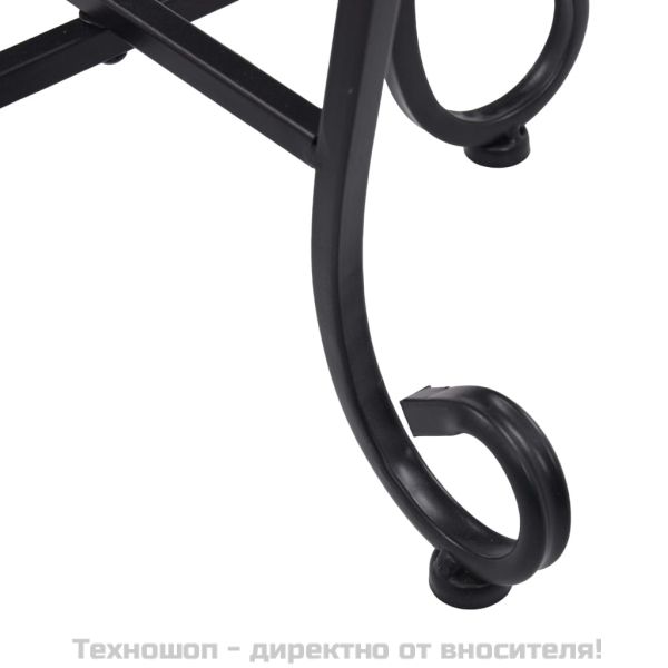 Мозаечни маси, 3 бр, черно-бели, керамика