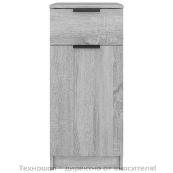 Шкаф за бюро, сив сонома, 33,5x50x75 см, инженерно дърво