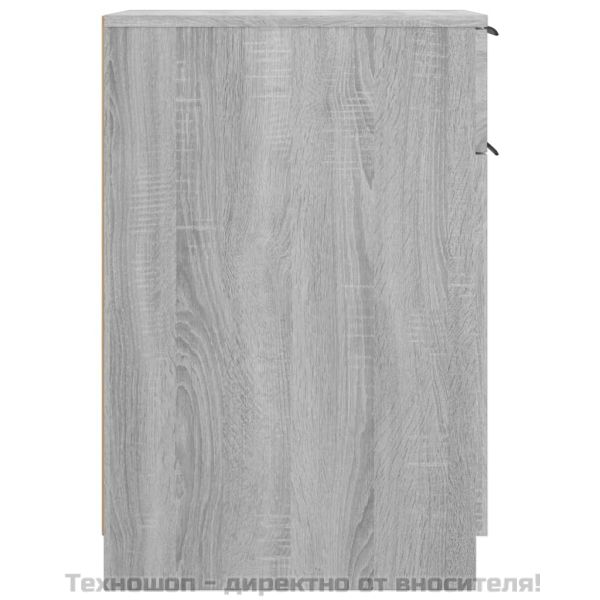 Шкаф за бюро, сив сонома, 33,5x50x75 см, инженерно дърво